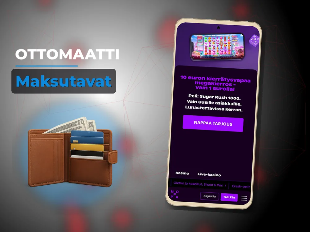 Ottomaatti - Maksutavat