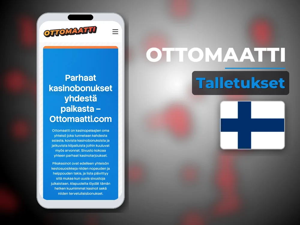 Ottomaatti - Talletukset