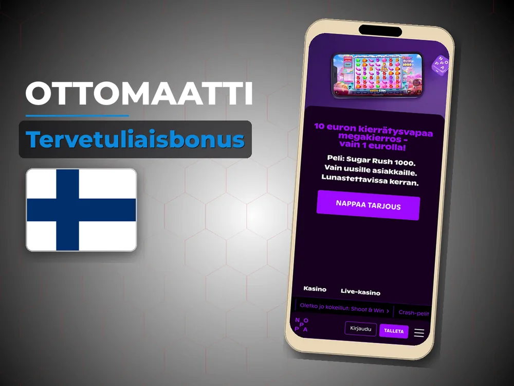 Ottomaatti - Tervetuliaisbonus